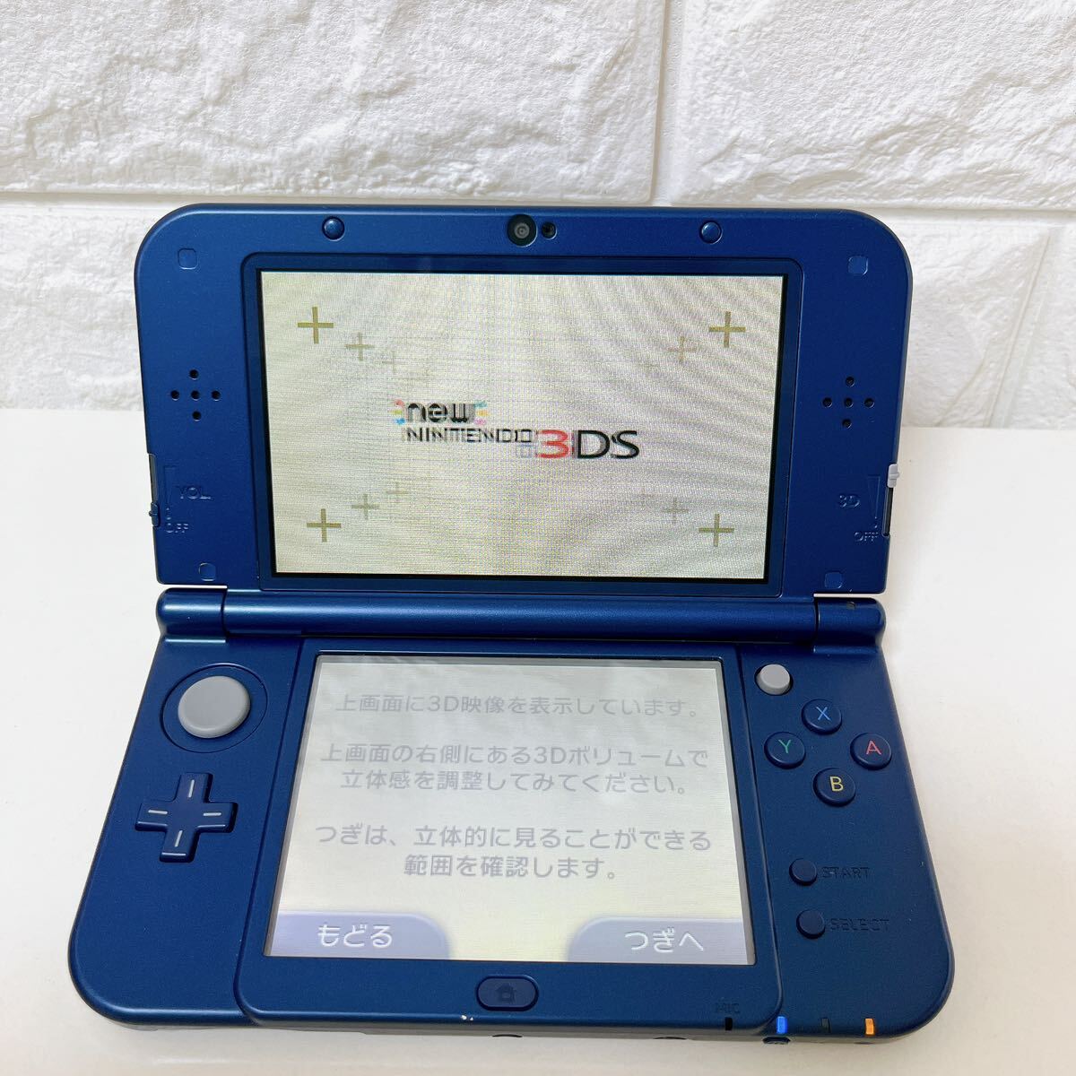 1円 任天堂 ニンテンドー NEW3DSLL 本体 付属品 美品 人気 ゲーム機本体 3DSLL本体 メタリックブルー Newニンテンドー3DS 3DS LL_画像9