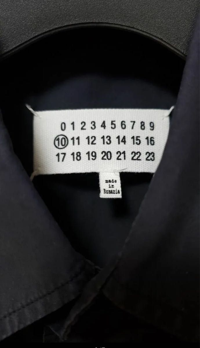 【定価8万】Maison Margiela オーバーダイシャツ 46 黒 ブラック シャツ 長袖シャツ