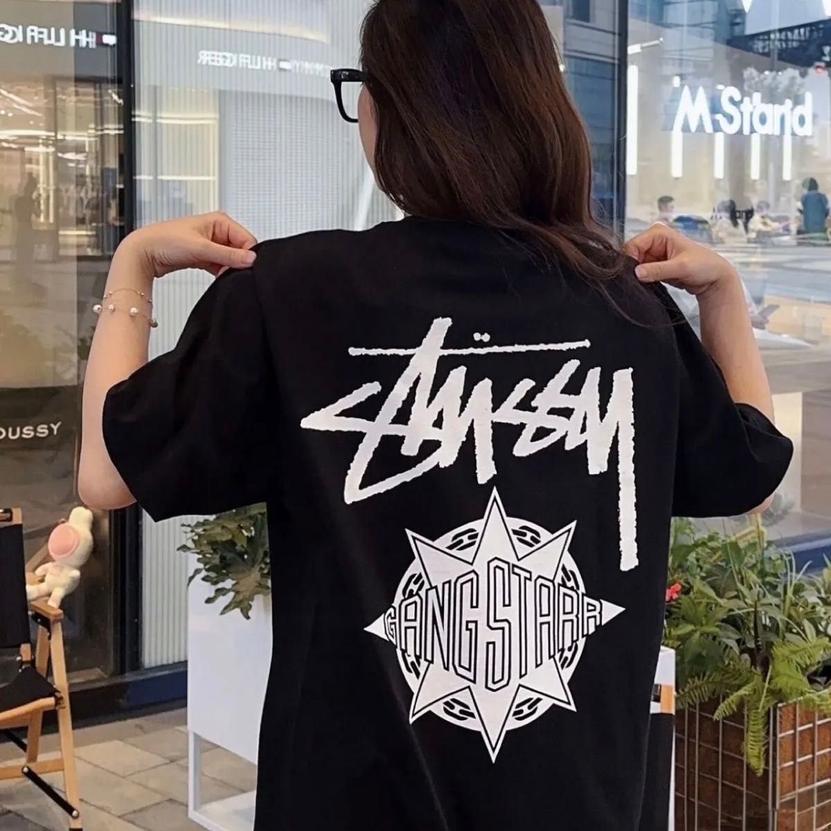 新品未使用】ステューシー Tシャツ 両面プリント L 黒|Yahoo 新品未使用】ステューシー Tシャツ 両面プリント L 黒|Yahoo