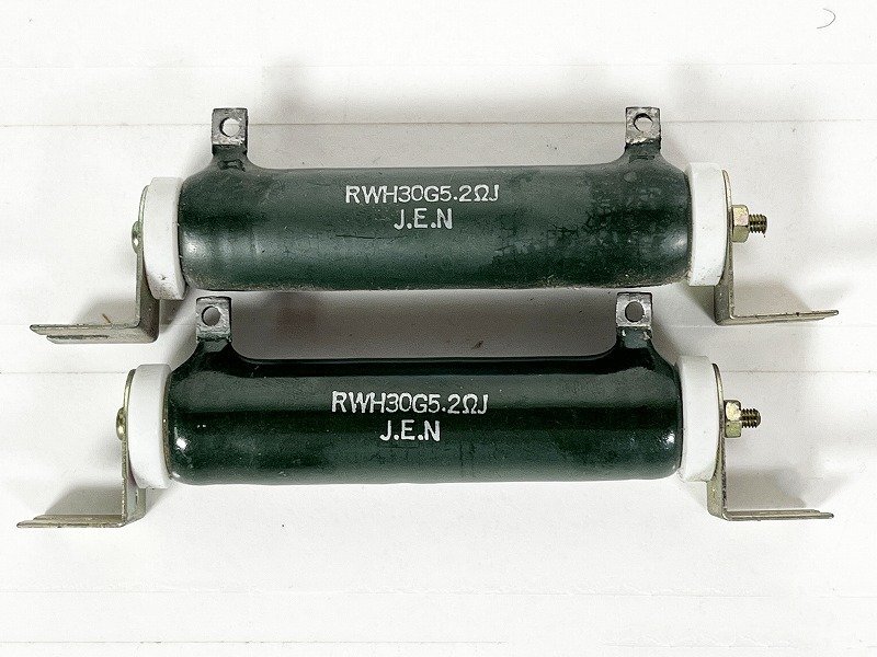 J.E.N ホーロー抵抗 RWH30G5.2ΩJ 5.2Ω 30W 未使用品 2個 [32743]_画像1