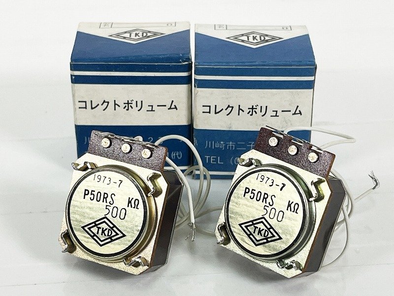 TKD/ Tokyo light sound collect volume P50RS 500kΩ 1 ream unused goods 2 piece [32887]