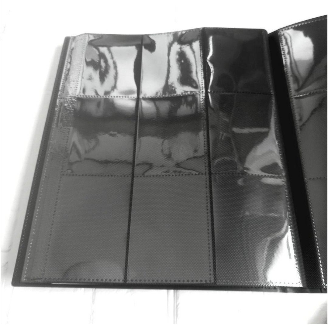 新品　トレカファイル 　バインダー　2冊セット　360枚収納　黒　9ポケット　ポケモン　遊戯王　推し活　韓国　K-POP　