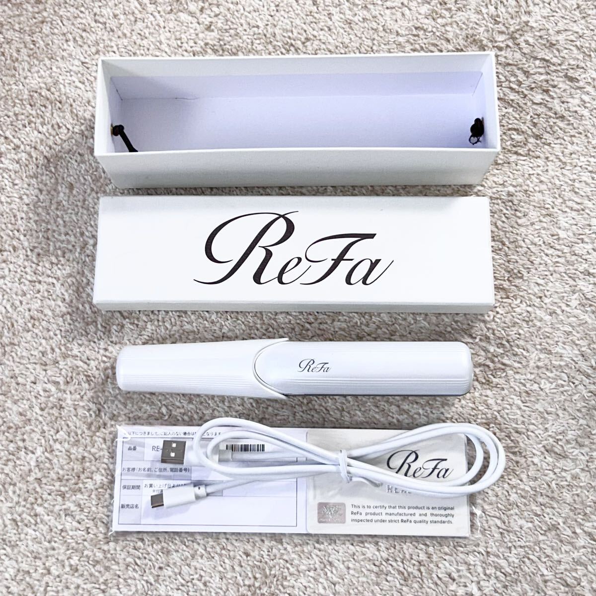 ReFa【保証書付 美品】ビューティックフィンガーアイロン - ヘア ReFa【保証書付 美品】ビューティックフィンガーアイロン - ヘア