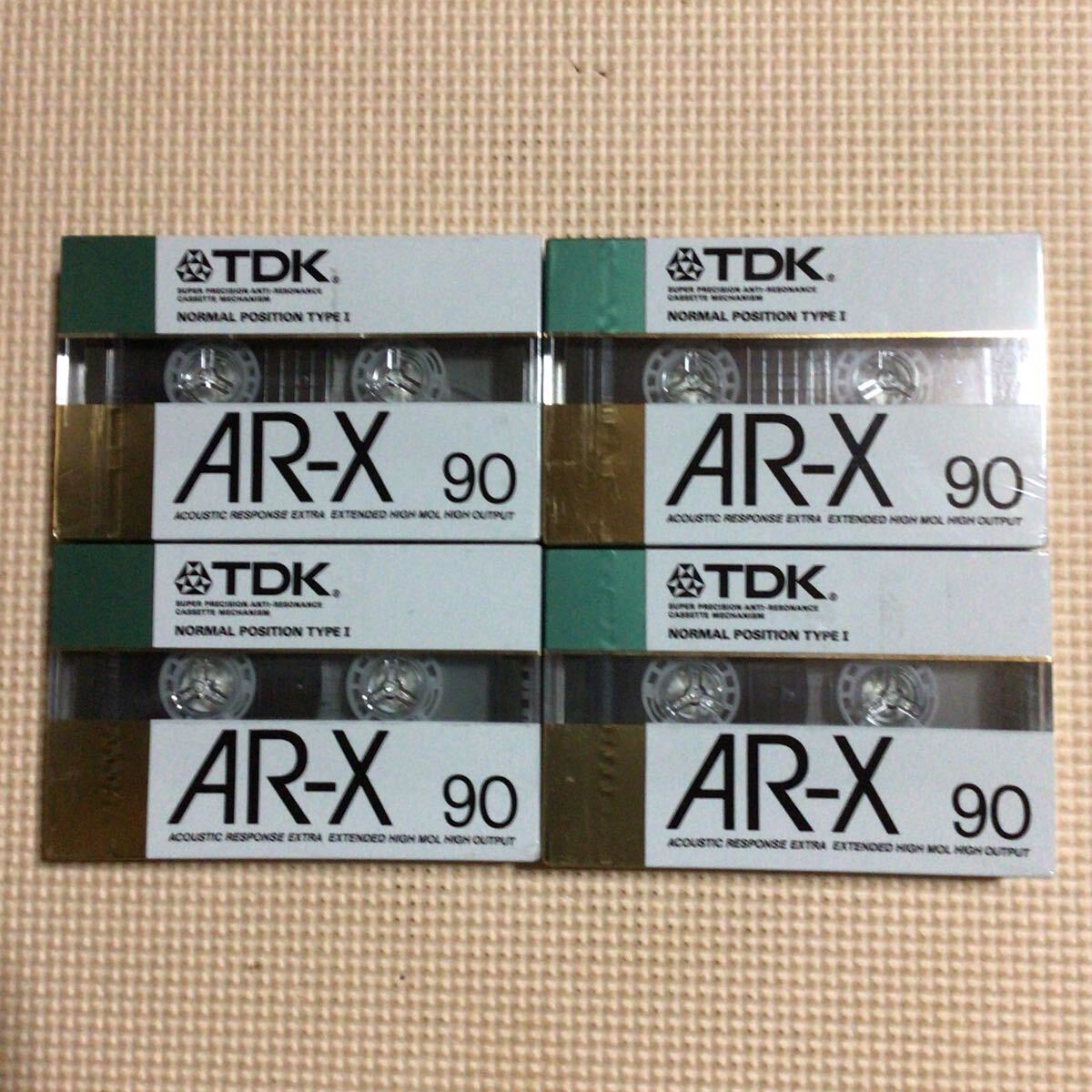 TDK AR-X 90 ノーマルポジション カセットテープ4本セット【未開封新品】■■の画像1