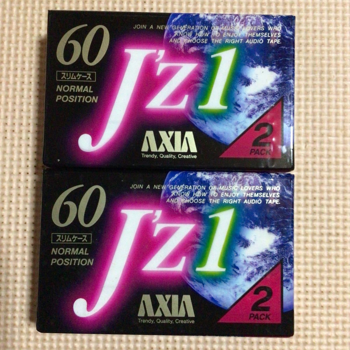 AXIA J'Z1 60 2パックx2 ノーマルポジション カセットテープ4本セット【未開封新品】★_画像1