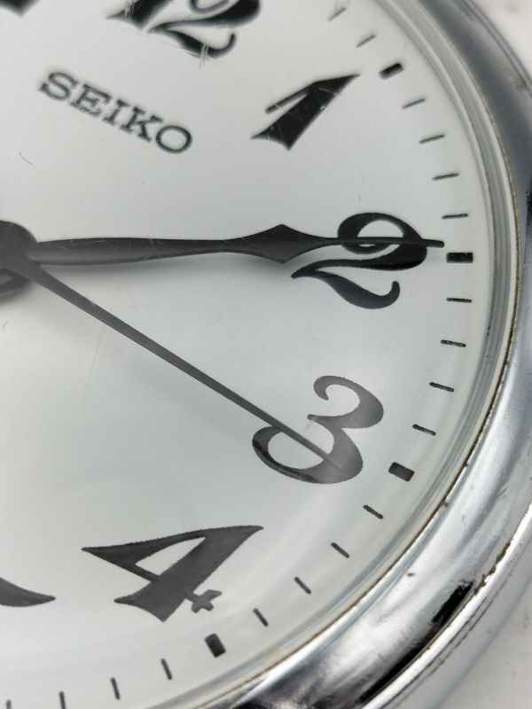 S49 三 不動品 1円～ セイコー SEIKO 7C11-0010 クオーツ アナログ 白文字盤 懐中時計の画像4