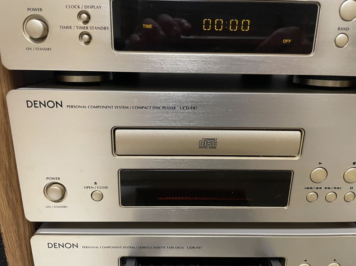  exhibition goods * ultimate beautiful goods *DENON* high class audio set *UTU-F07*UPA-F07*UCD-F07*UDR-F07* system player * working properly goods * operation verification ending * player *
