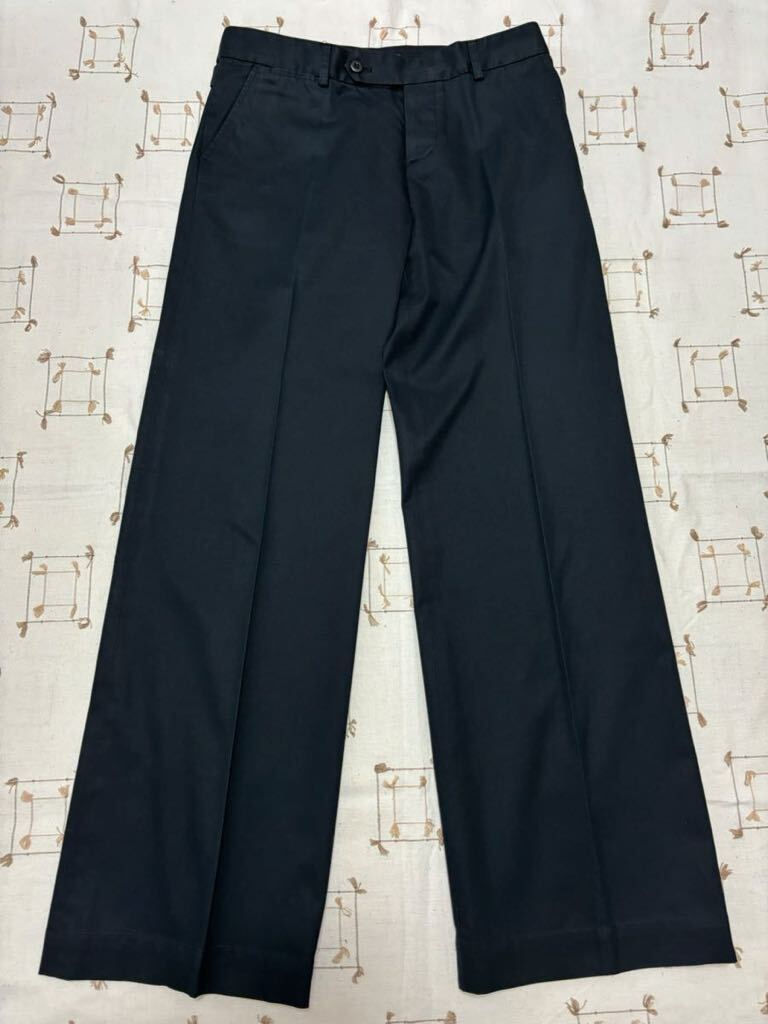 [RALPH LAUREN] Ralph Lauren cotton pants *11 number (L size ) black black beautiful goods trader have been cleaned *