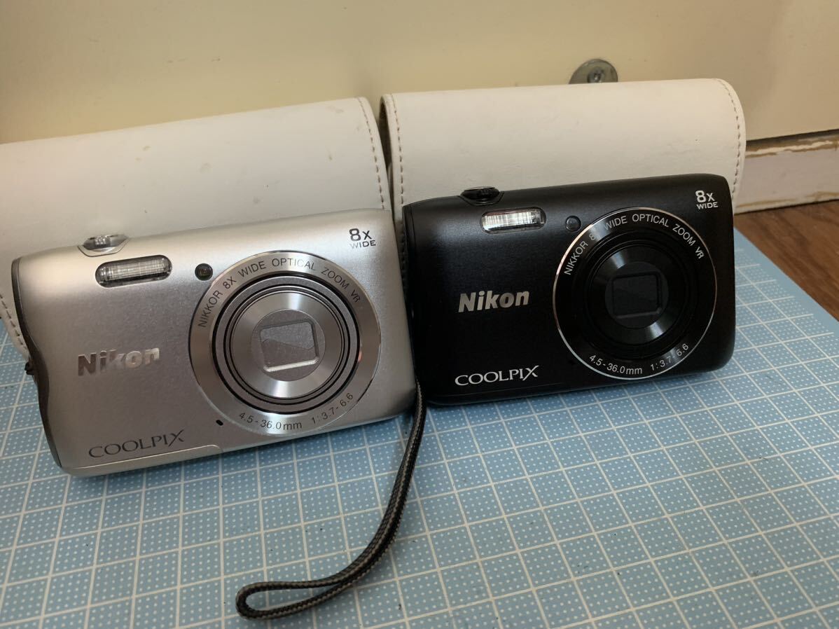 【4】2台 Nikon COOLPIX A300 4.5-36.0mm 1:3.7-6.6 コンパクトデジタルカメラ の画像1
