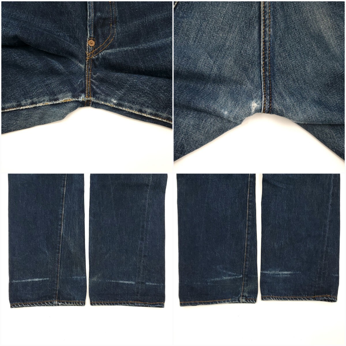 バレンシア製 W34◆Levi's 201XX◆555ビンテージ復刻ジーンズアメリカ製リーバイスビッグE赤耳デニムUSA製シンチバックLVC501XX好きも 800_画像4