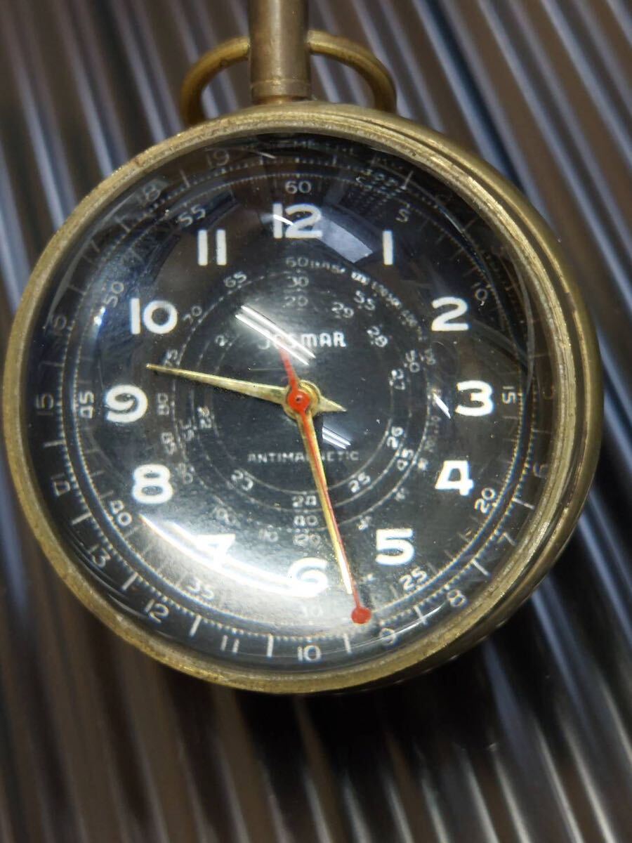 ウォルサム懐中時計　球体置時計　両方手巻き　材質不明　ビンテージ現状渡し　_画像3