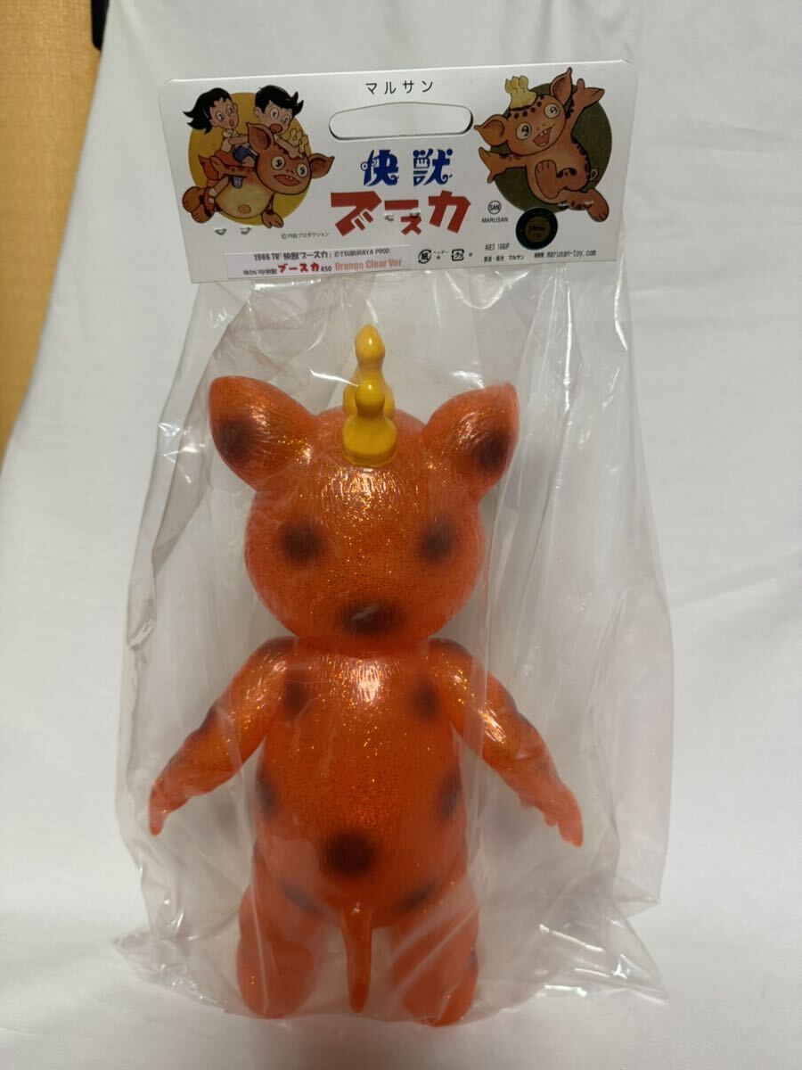 マルサン ブースカ 450 Orange Clear 黄色冠 ソフビ ブルマァク マルサン ブースカ 450 Orange Clear 黄色冠 ソフビ ブルマァク