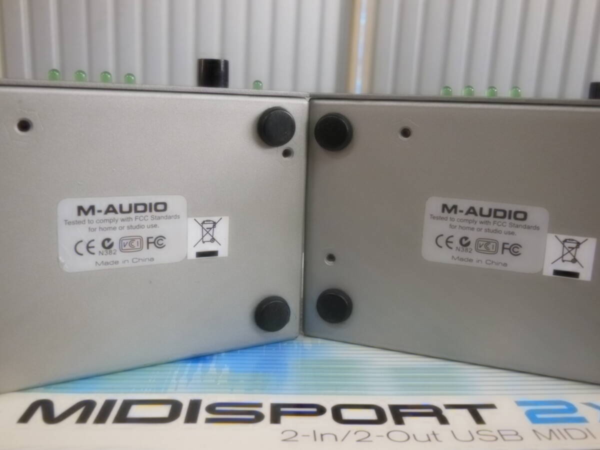 w240510-029A7 m-audio midisport 2x2 midi interface 2 pcs operation not yet verification PC connection hour reaction have box,CD,USB cable,CD2 sheets attaching midi