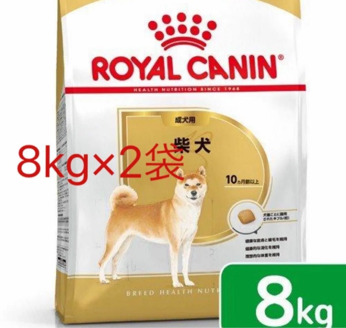 【3セット限定価格】ロイヤルカナン 柴犬 成犬用　ドライフード　8kg×2袋