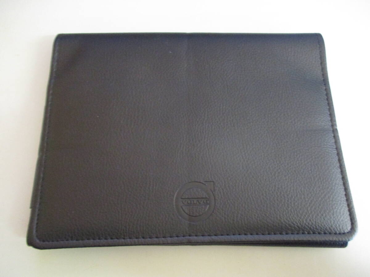 *C3292[ superior article ] Volvo original manual owner manual manual vehicle inspection certificate inserting vehicle inspection certificate case leather case clutch bag nationwide equal postage 520 jpy 