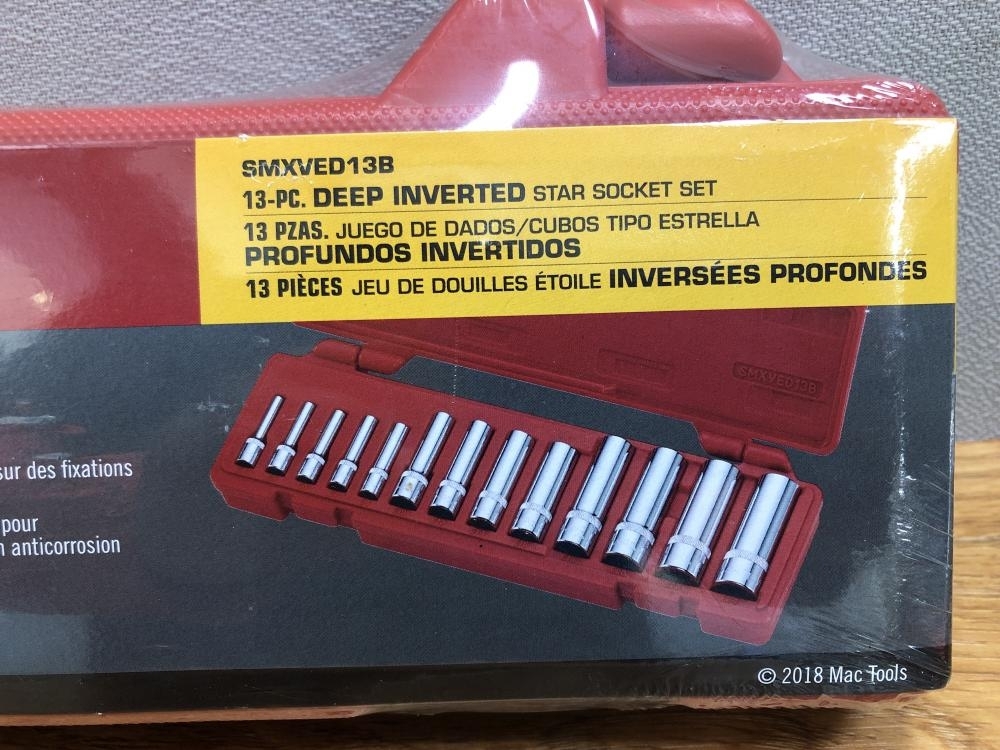 003☆未使用品・即決価格☆MACTOOLS 13Pc.インバーテッド（E型）トルクス(R) SMXVE13B_画像2