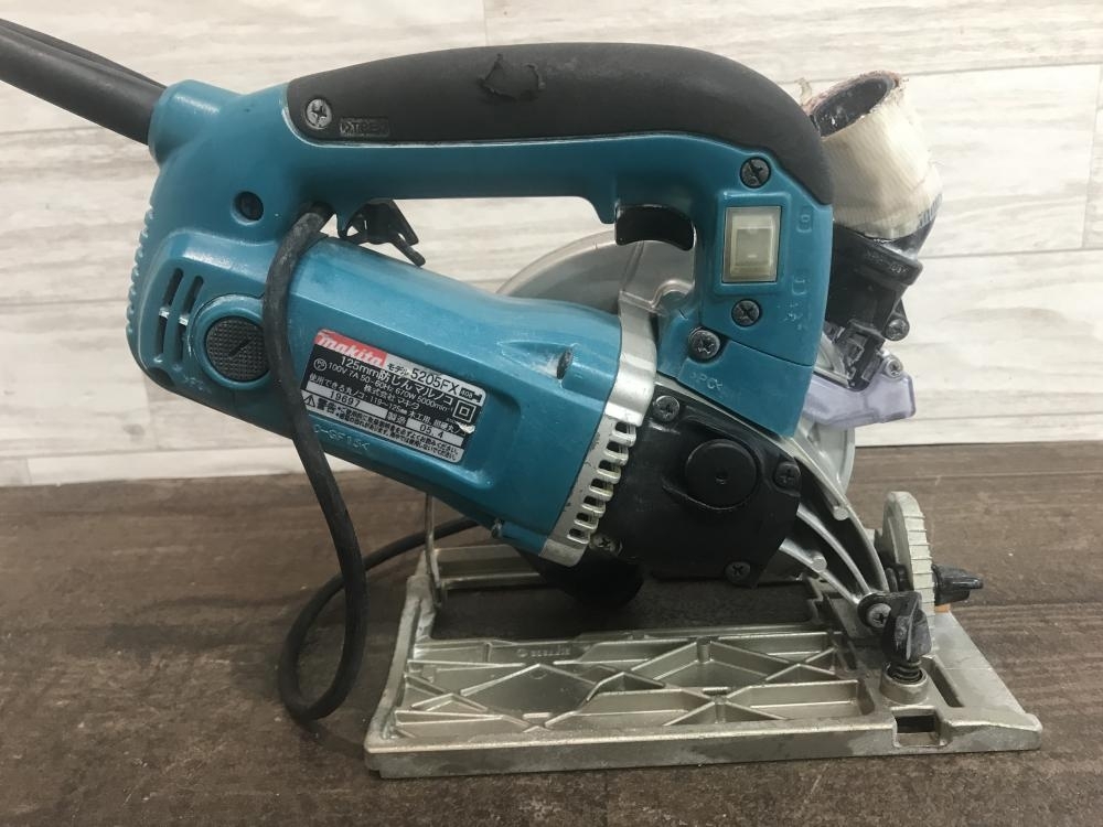 009▼おすすめ商品▼マキタ makita 125mm防じんマルノコ 5205FX 動作OK ホース接続部割れ有_画像4