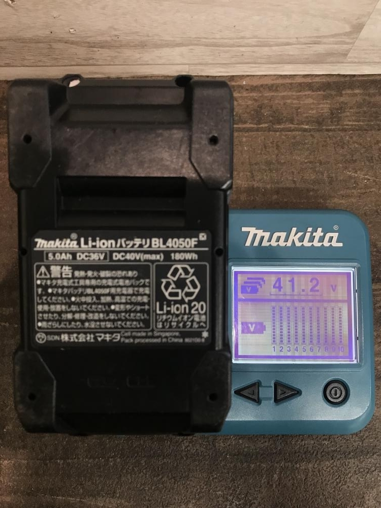 009▼おすすめ商品▼マキタ makita バッテリー 160回充電 残寿命3/4 BL4050F 40Vmax 5.0Ah 動作OK_画像7