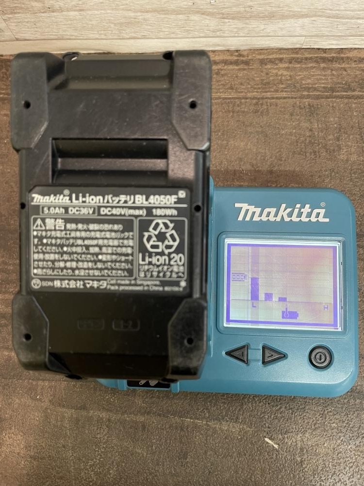 009▼おすすめ商品▼マキタ makita バッテリー 148回充電 残寿命3/4 BL4050F 40Vmax 5.0Ah 動作OK_画像8