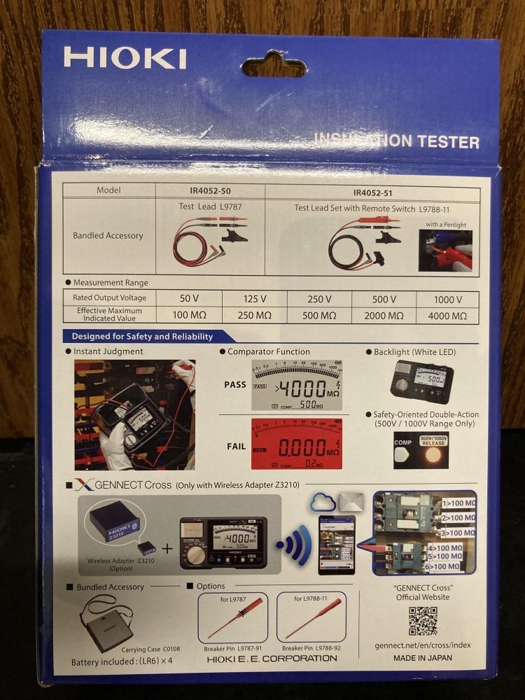 020♪未使用品・即決価格♪HIOKI INSULATION　TESTER IR4052-50_画像2