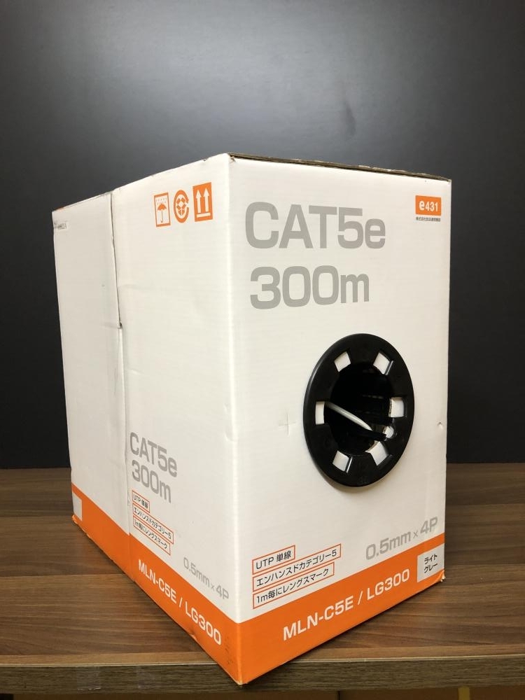 004★未使用品・即決価格★放送通信機器 LANケーブルCat.5e MLN-C5E 300m_画像1