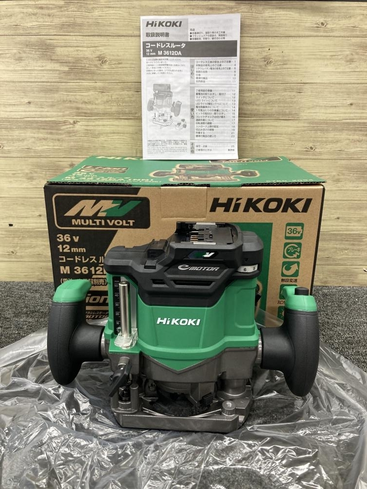 013♪未使用品♪HIKOKI ハイコーキ 36Vコードレスルータ M3612DA（NN) 本体のみ_画像1