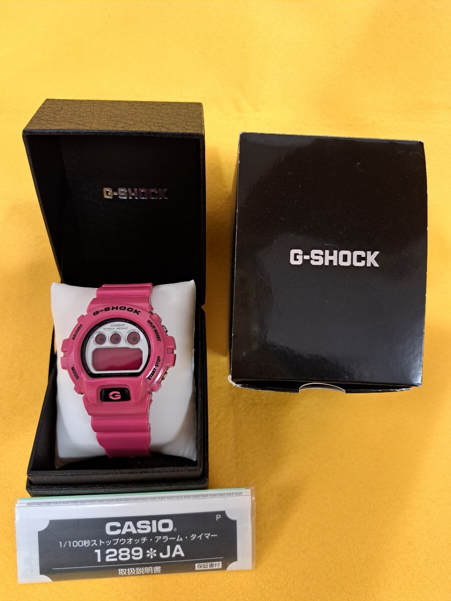 ◆◇CASIO G-SHOCK カシオ ジーショック 1289*JA　腕時計 ピンク 不動品◇◆_画像1