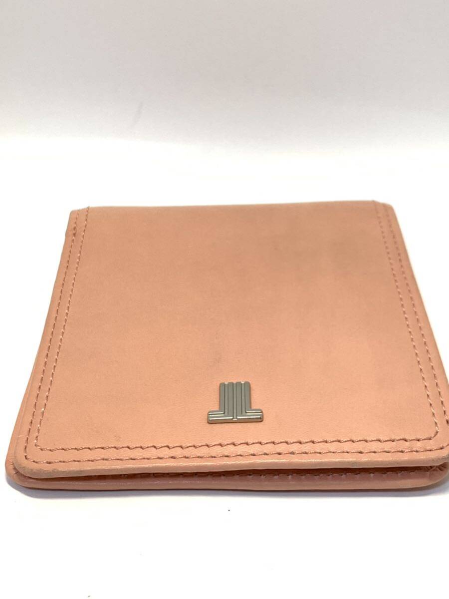 LANVIN Lanvin collection folding twice purse pink original leather unused 