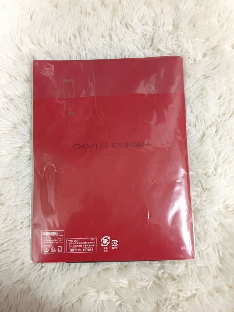 新品 CHARLES JOURDAN 黒ストッキング サークルバック パンスト パンティストッキング 足首後ろゴージャスな模様入り 製造GUNZE の画像4