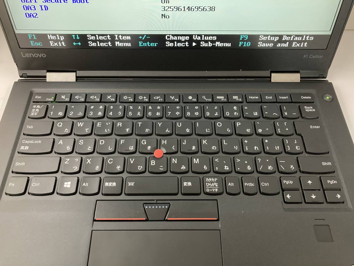 ジャンク Lenovo ThinkPad X1 carbon Core i7 6500U メモリ8GB ストレージ・無線LANカードなし_画像3