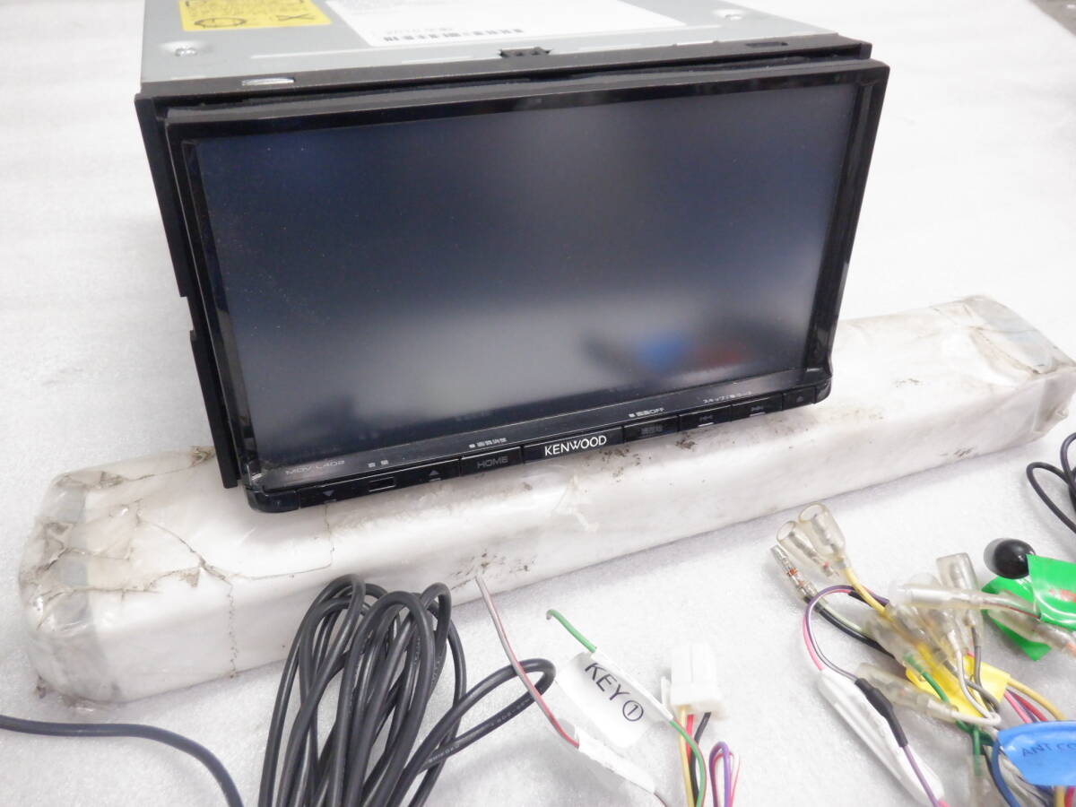 即決 ケンウッド KENWOOD MDV-L402 2DIN 彩速 メモリー ナビ 地図 20年 CD DVDビデオ ワンセグTV USB 地図2014年/14【6-11163】84963_画像4