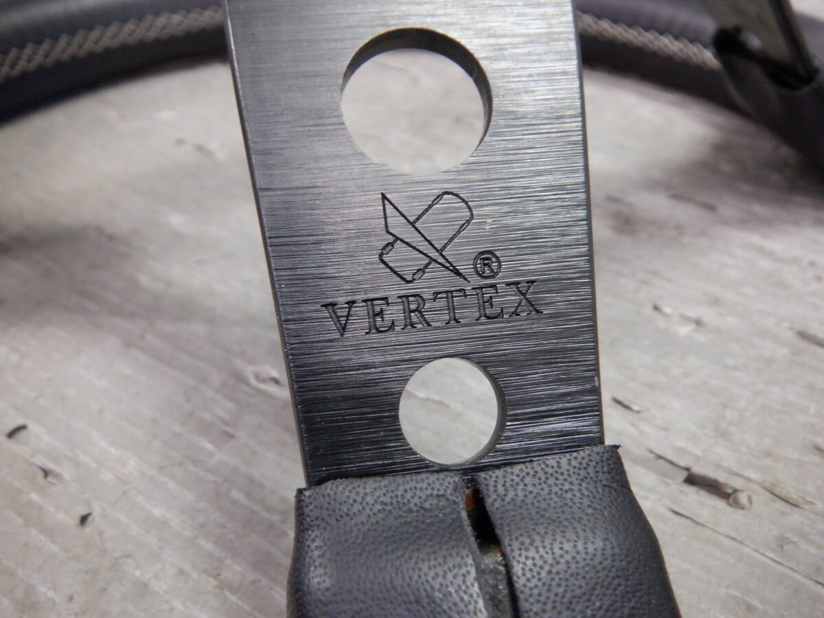 社外 ハンドル ステアリング VERTEX 1996 小径 約32.5cm 取付ピッチ モモ タイプ 70mm ディープコーン　/14【6-11724】85022_画像9