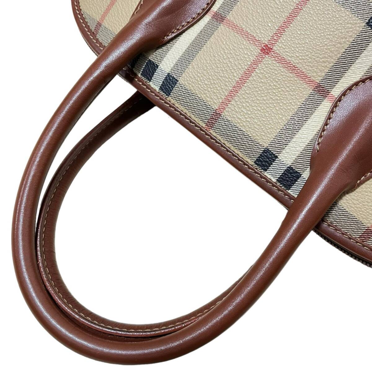 BURBERRY Burberry ручная сумочка PVCnoba проверка Brown 