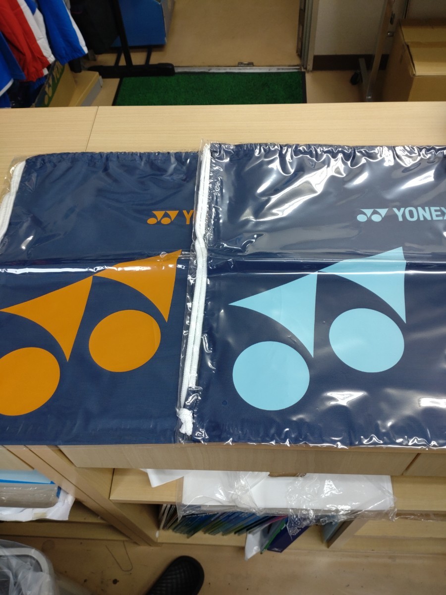 【YONEX ノベリティーバッグ】YONEX(ヨネックス) シューズケース バドミントン 硬式テニス 軟式テニス 新品未使用 オレンジ ミントブルー_画像1