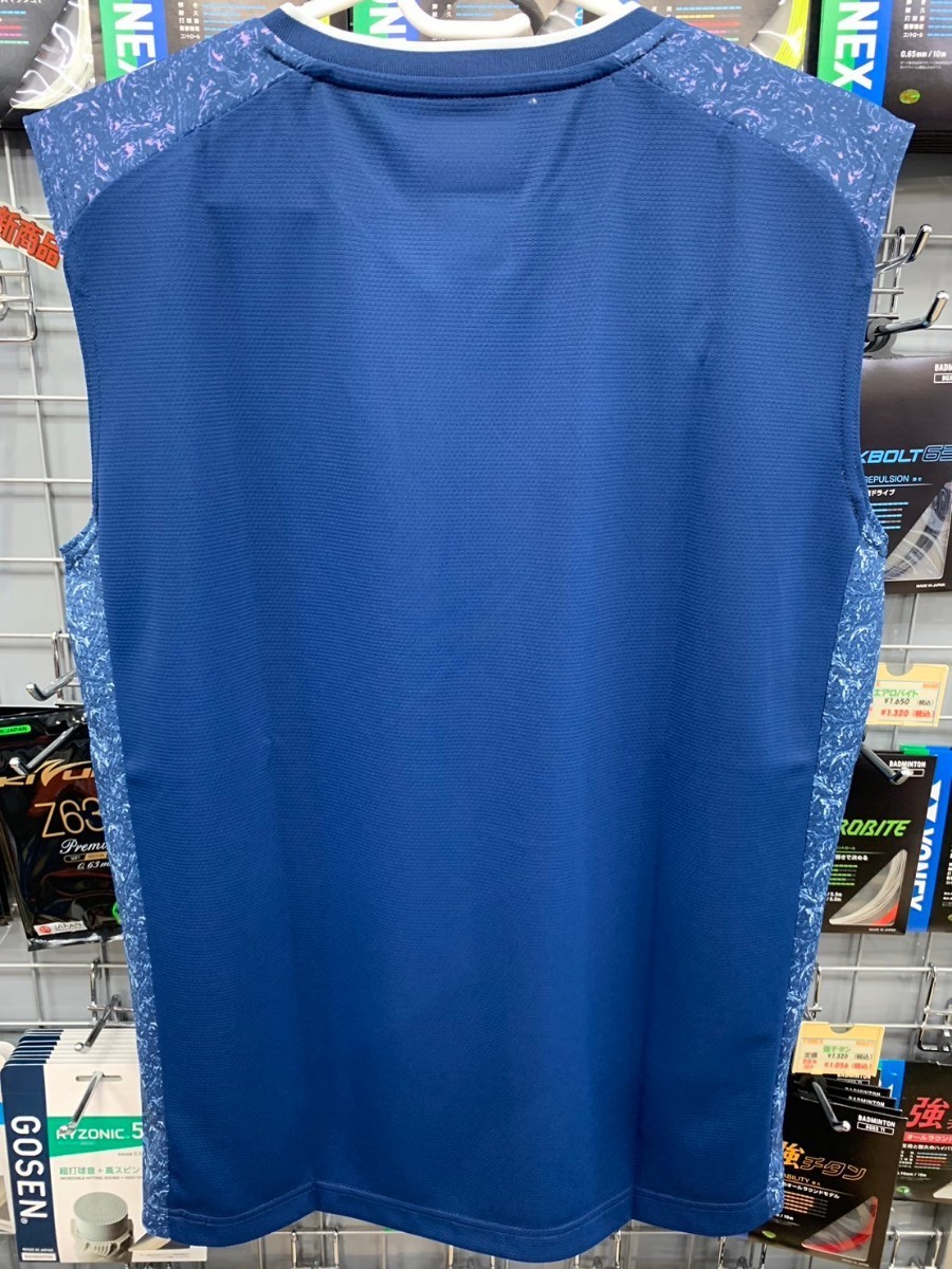 【10481（235）L】YONEX(ヨネックス) メンズゲームシャツ ネイビー サイズL 新品未使用タグ付 バドミントン テニス 2023モデル _画像3
