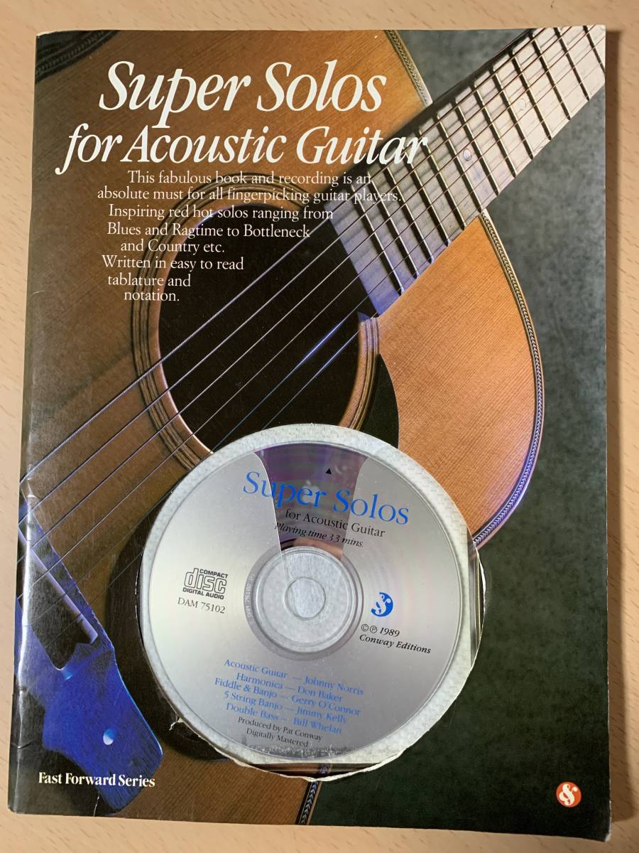 ●　Super Solo for Acoustic Guitar　●　Johnny Norris　他　【 洋書 CD付 】_画像1