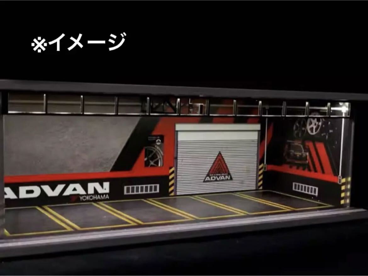 1/64 ガレージ アドバン・ADVAN 仕様 G-Fans 模型 ジオラマ ホットウィール等のミニカーに！の画像3