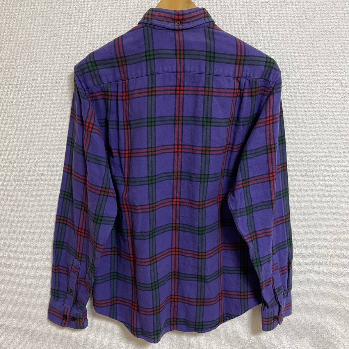 Supreme Tartan Flannel Shirt Purple M 19aw 2019年 紫 パープル タータン フランネル シャツ チェック 長袖シャツ_画像2
