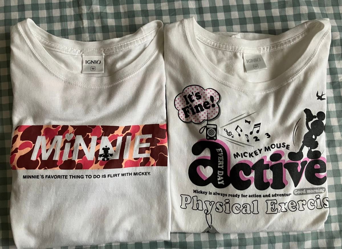 IGNIO イグニオ　Tシャツ160 ディズニー　ミッキー　ミニー　2枚まとめて！プリントが可愛い！