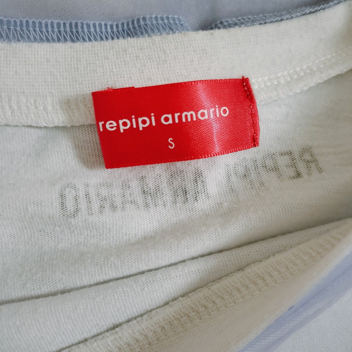 repipi armario レピピアルマリオ重ね着半袖トップス S 140 子供服 Tシャツ プリント 紫 パープル 白 女の子