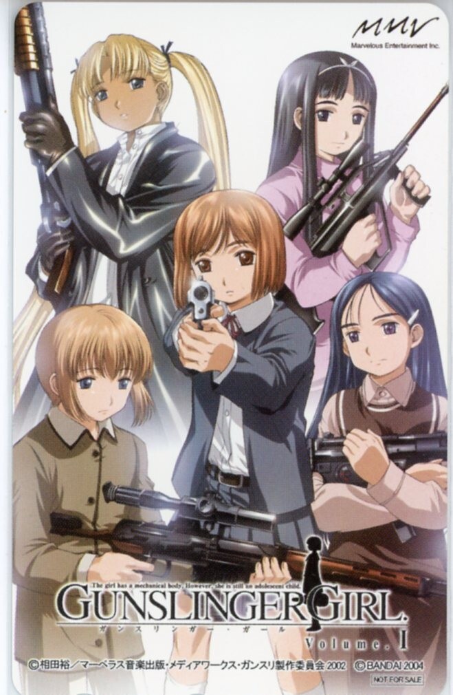 [E17/5]GUNSLINGER GIRL ガンスリンガーガール テレカ/相田裕_画像1