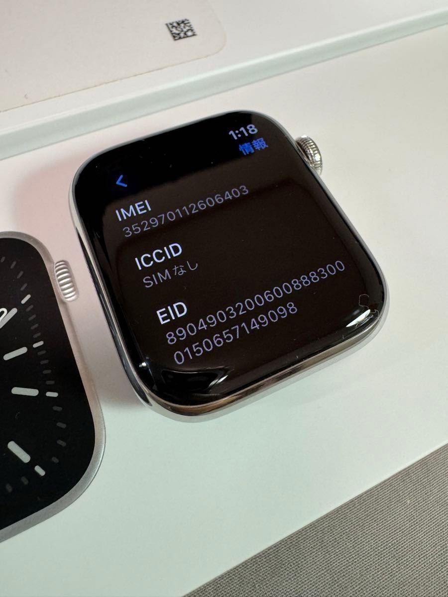 Apple Watch SERIES 6 GPS+セルラー 44mm シルバーステンレス アップルウォッチ