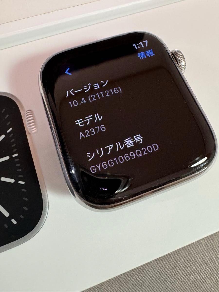 Apple Watch SERIES 6 GPS+セルラー 44mm シルバーステンレス アップルウォッチ