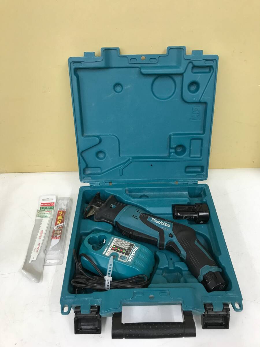 【中古品】★makita(マキタ) 10.8v充電式レシプロソー (1.3Ahバッテリx1/充電器/ケース) JR101DW IT1K9GWCI58O
