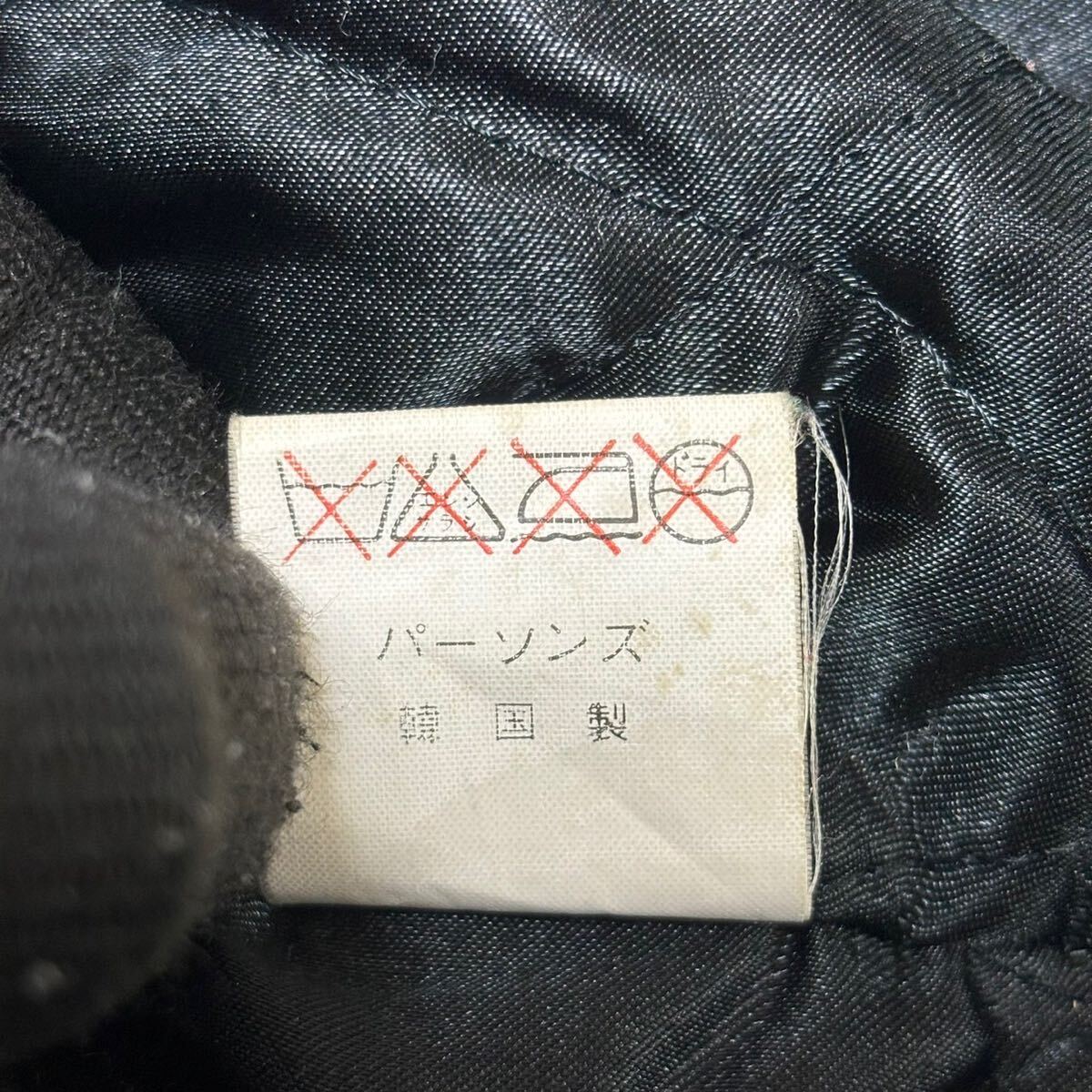  подлинная вещь XL соответствует PERSON\'S FOR MEN Person's куртка рукав кожа нашивка 