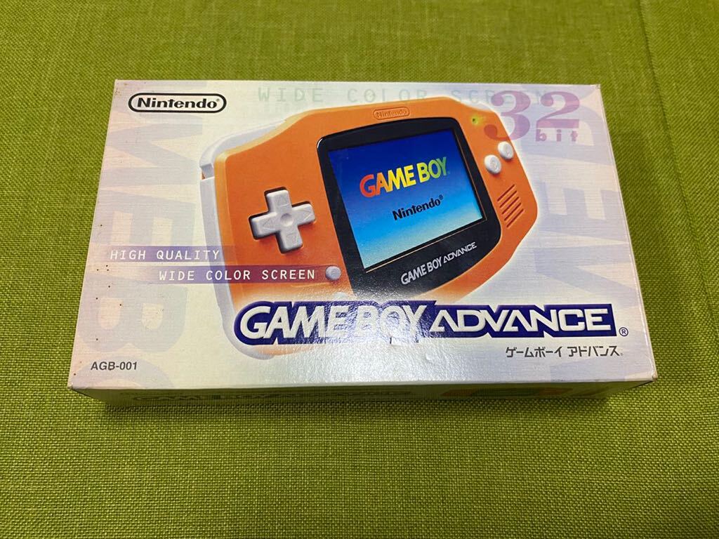 任天堂 Nintendo ゲームボーイアドバンス 本体 オレンジ GBA AGB-001 外箱　説明書付　動作確認済_画像6