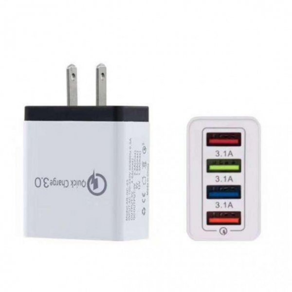 USBアダプター 白ホワイト　コンセント　4ポート 急速充電器　 iPhone等_画像2