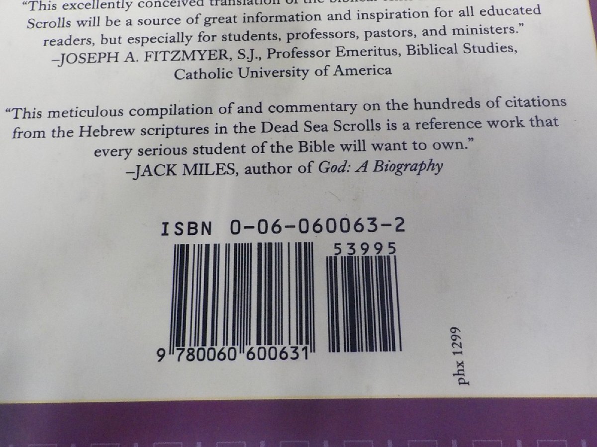 P0253◆The Dead Sea Scrolls Bible Martin Abegg Jr. シミ・汚れ・折れ多▼_画像3