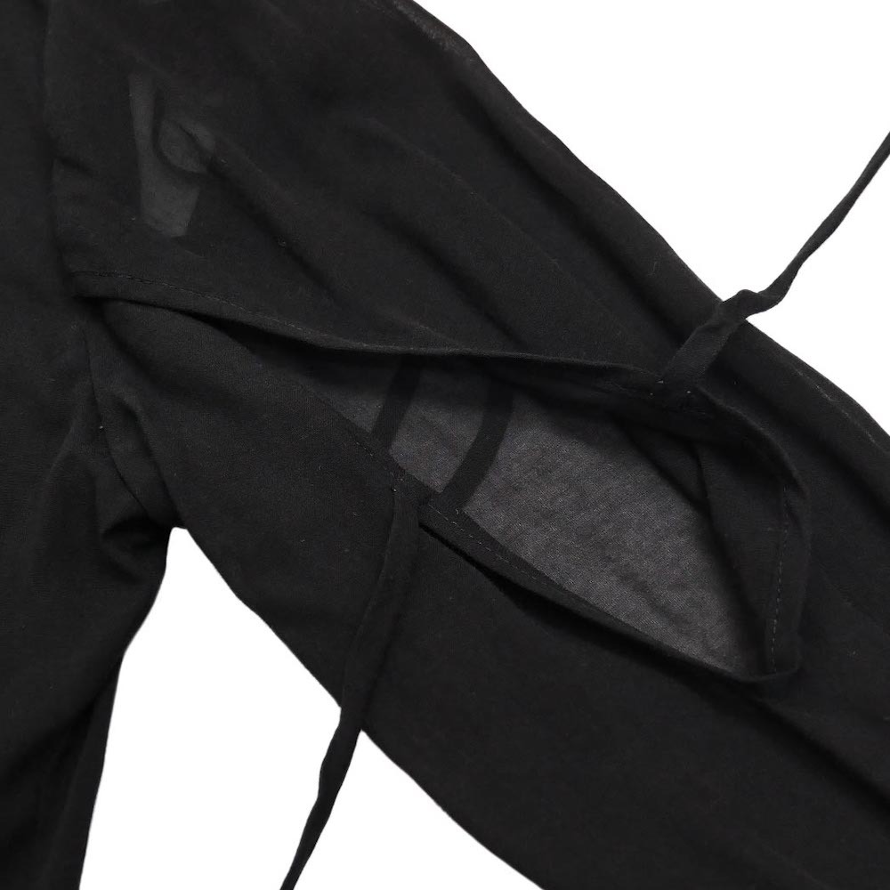 Yohji Yamamoto + NOIR 2014ss キュプラ、コットン カッティング シャツ ワンピース　14ss ノアール ドレス ロング 紐 _画像8