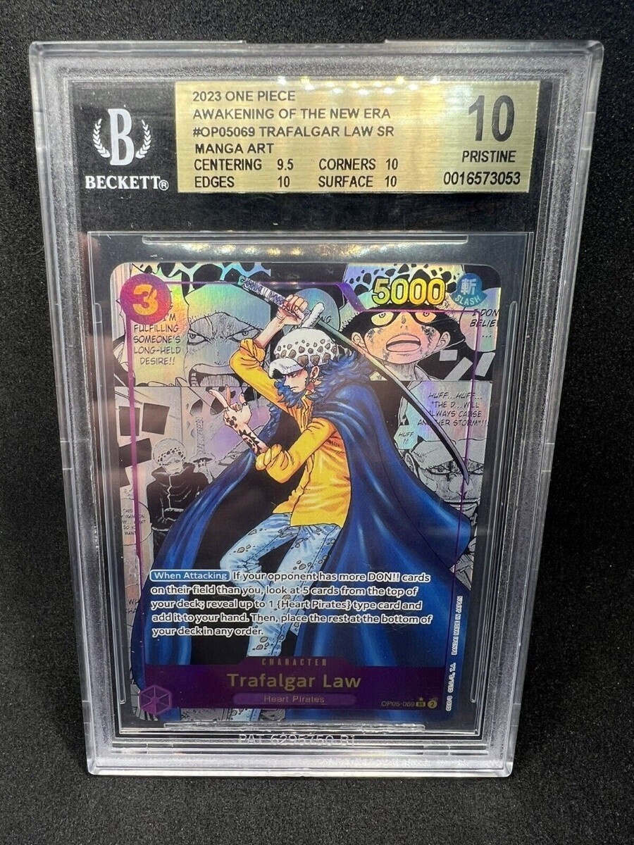 ワンピースカード トラファルガー・ロー コミパラ BGS9.5 PSA OP05-069 Manga Art Trafalgar Law One Piece 英語 English ワンピース_画像1